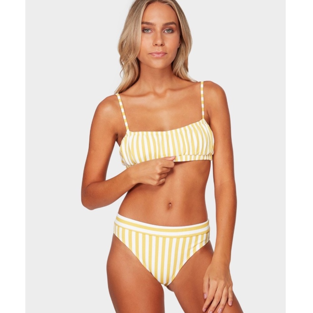 🔥🔥BILLABONG - RETRO STRIPE BRALETTE MAUI SET🔥🔥 - Picture 2 of 9